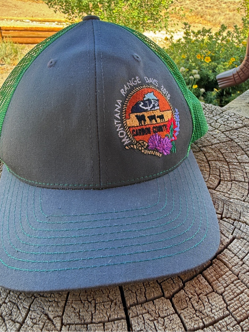 Montana Range Days 2018 Embroidered‎ Trucker Hat - Green/Gray by Richardson